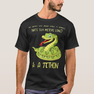 Camiseta Símbolo de Python Pithon Pi Teatro matemático dive