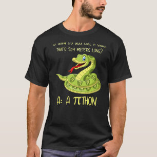 Camiseta Símbolo de Python Pithon Pi Teatro matemático dive
