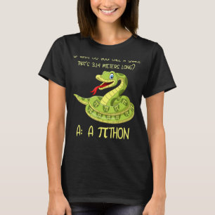 Camiseta Símbolo de Python Pithon Pi Teatro matemático dive
