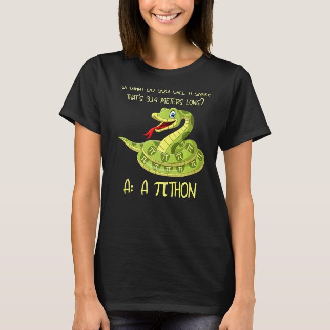 Camiseta Símbolo de Python Pithon Pi Teatro matemático dive (Anverso)