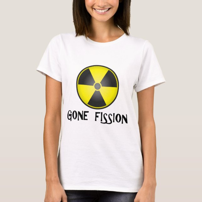 Camiseta Símbolo de radiación de la fisión pasada (Anverso)