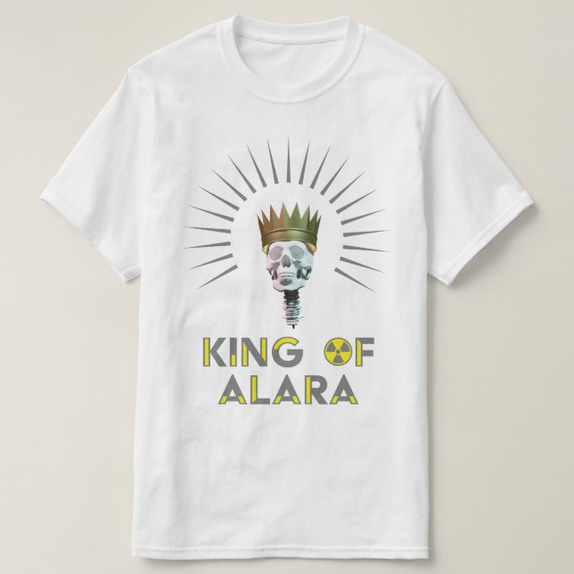 Camiseta Símbolo de radiación Rey de ALARA (Diseño del anverso)