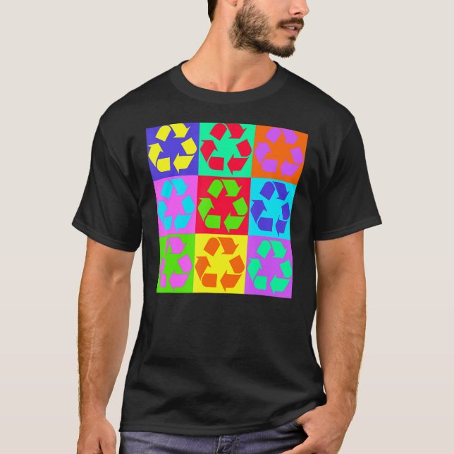 Camiseta Símbolo de reciclaje - Reciclaje - eco-amigable -  (Anverso)