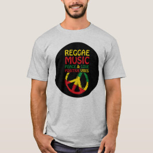 Camiseta Símbolo de reggae y paz con citas positivas