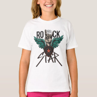Camiseta Símbolo de rock con alas