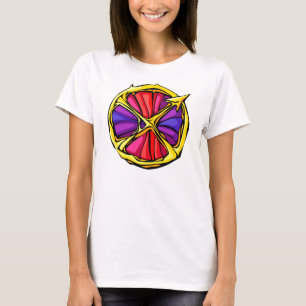 Camiseta Símbolo de Sagitario de color piedra preciosa