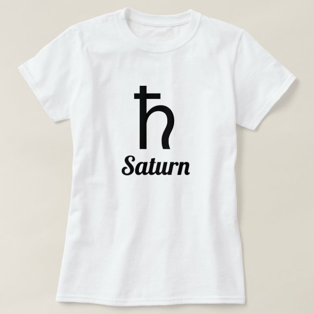 Camiseta Símbolo de Saturno (Diseño del anverso)
