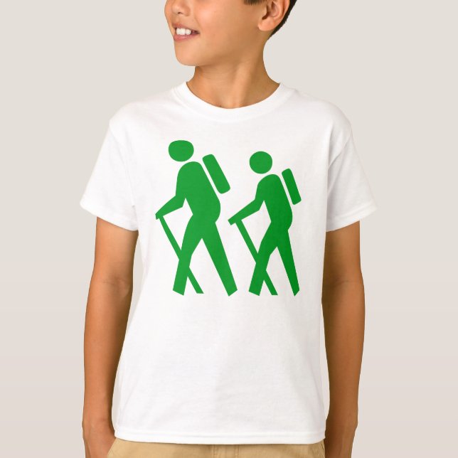 Camiseta Símbolo de senderismo (Anverso)