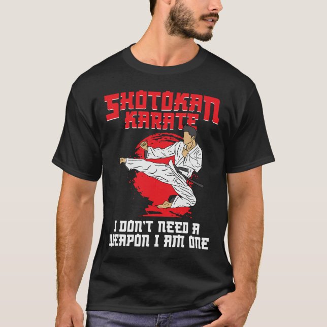 Camiseta Símbolo de Shotokan instructor de armas de entrena (Anverso)