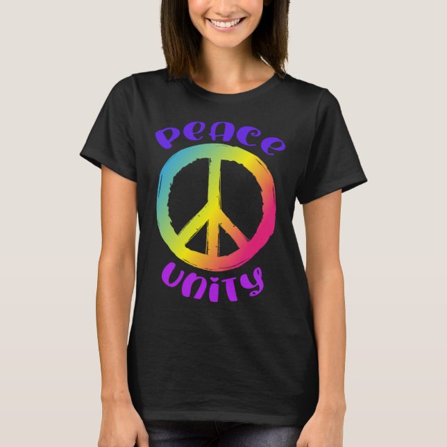 Camiseta Símbolo de signo de paz de paz y unidad (Anverso)