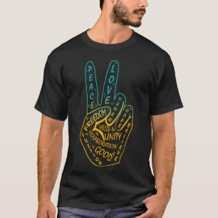 Camiseta Símbolo de signo de paz no de guerra 5