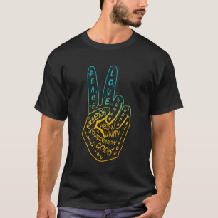 Camiseta Símbolo de signo de paz no de guerra 5