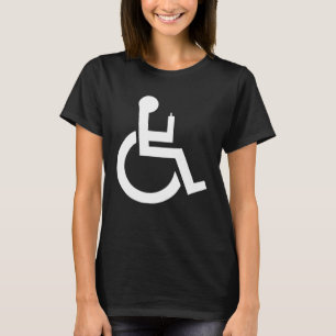 Camiseta Símbolo de silla de ruedas Humor de discapacidad