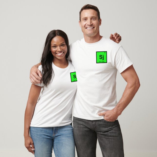 Camiseta Símbolo de tabla periódica de química de la ciudad (Unisexo)