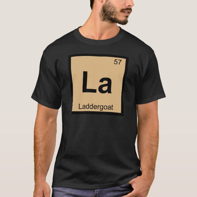 Camiseta Símbolo de tabla periódica de química de la ladder (Anverso)