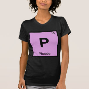 Camiseta Símbolo de tabla periódica de química de Phoebe Ti