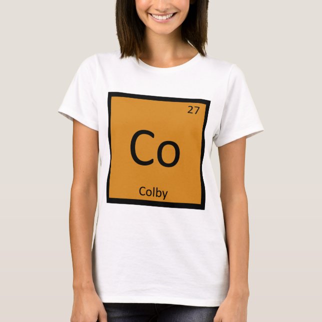 Camiseta Símbolo de tabla periódica de química de queso de  (Anverso)