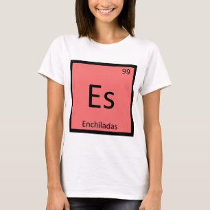 Camiseta Símbolo de tabla periódica de química Es - Ench