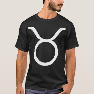 Camiseta Símbolo de Tauro femenino Rótulo zodiaco horóscopo