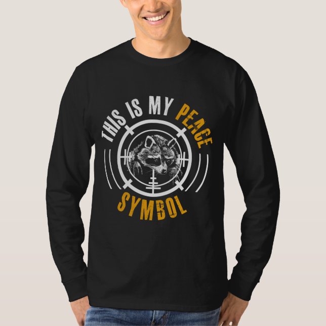 Camiseta Símbolo de temporada de caza de mapaches Coon Hunt (Anverso)