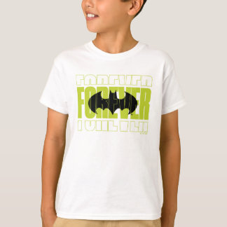 Camiseta Símbolo de tipografía batman para siempre gráfico