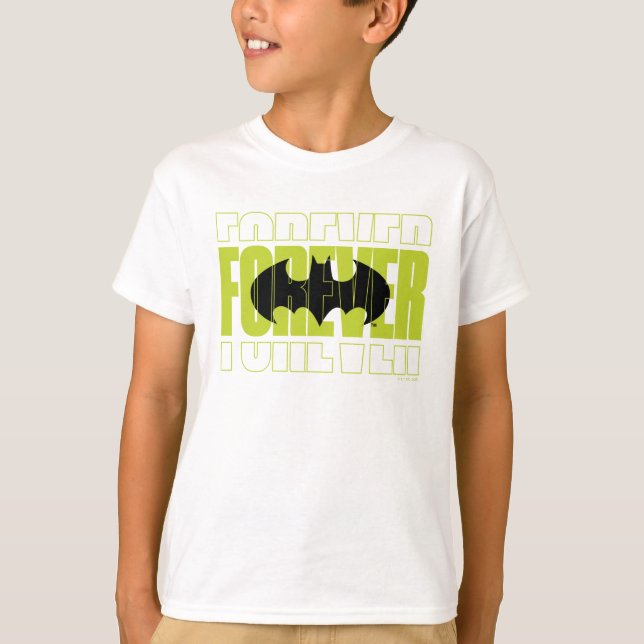 Camiseta Símbolo de tipografía batman para siempre gráfico (Anverso)