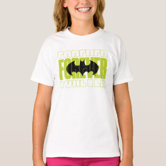 Camiseta Símbolo de tipografía batman para siempre gráfico