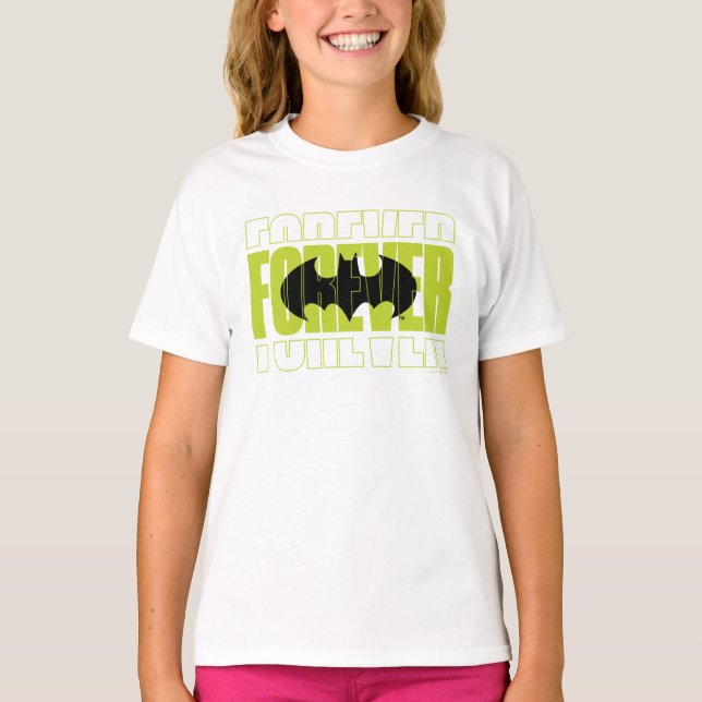 Camiseta Símbolo de tipografía batman para siempre gráfico (Anverso)