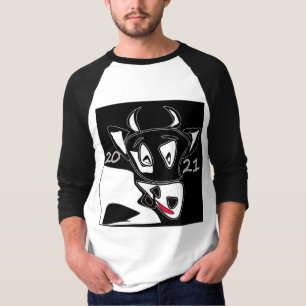 Camiseta Símbolo de toro Año Nuevo 2021 calendario chino ne