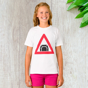 Camiseta Símbolo de tráfico del Rótulo de advertencia de tú