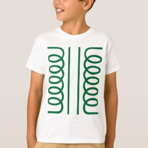 Camiseta Símbolo de transformador eléctrico