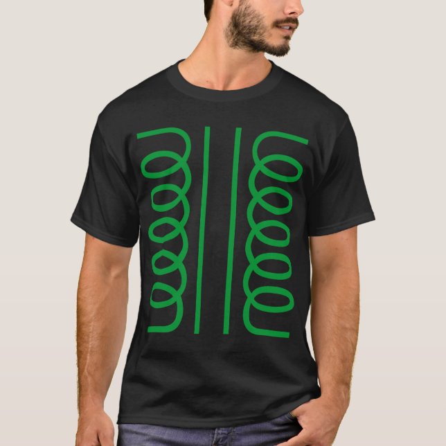 Camiseta Símbolo de transformador eléctrico (Anverso)
