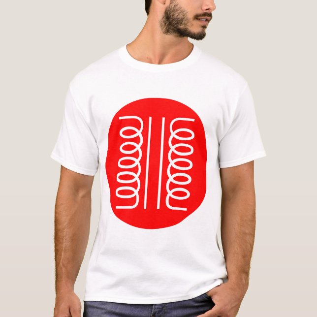 Camiseta Símbolo de transformador en círculo (Anverso)