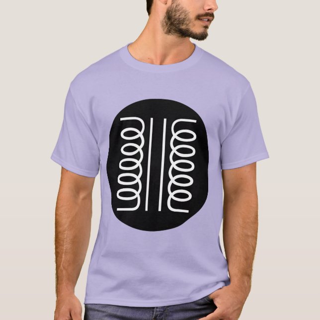 Camiseta Símbolo de transformador en círculo (Anverso)