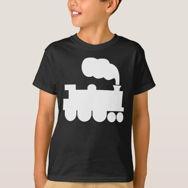 Camiseta Símbolo de tren de vapor - Blanco (Anverso)