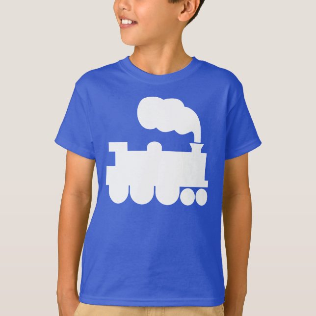 Camiseta Símbolo de tren de vapor - Blanco (Anverso)