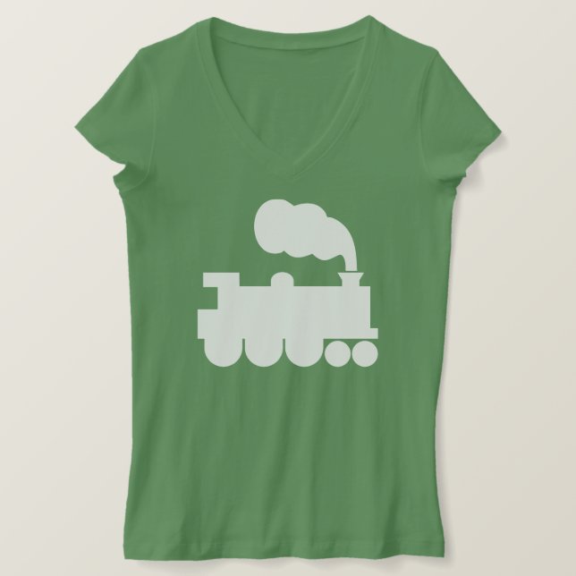 Camiseta Símbolo de tren de vapor - Blanco (Anverso del diseño)
