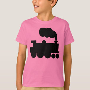 Camiseta Símbolo de tren de vapor - negro