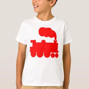 Camiseta Símbolo de tren de vapor - Rojo
