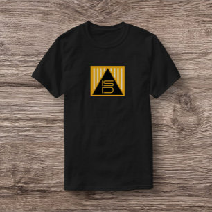 Camiseta Símbolo de triángulo negro y oro ISD T-Shirt
