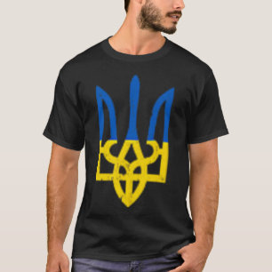 Camiseta Símbolo de Tridente Ucraniano - Apoyo a la Bandera
