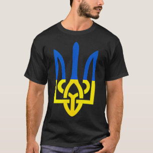 Camiseta Símbolo de Tridente Ucraniano - Apoyo a la Bandera