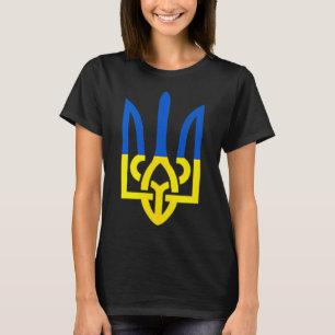 Camiseta Símbolo de Tridente Ucraniano - Apoyo a la Bandera