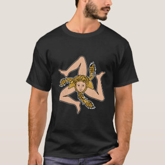 Camiseta Símbolo de Trinacria Triskelion en la parte poster