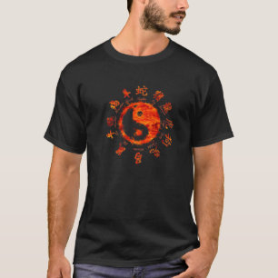 Camiseta Símbolo de Yin Yang de gráfico zodiak chino - tai 