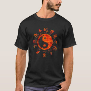 Camiseta Símbolo de Yin Yang de gráfico zodiak chino - tai