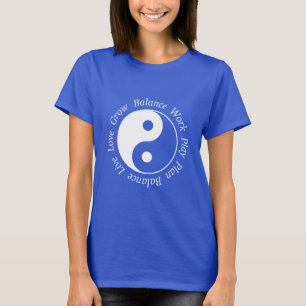 Camiseta Símbolo de Yin Yang de la balanza