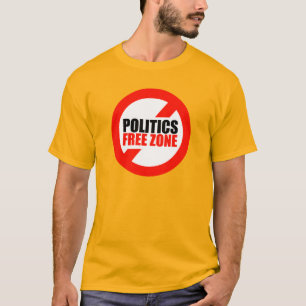 Camiseta Símbolo de zona libre de política prohibido