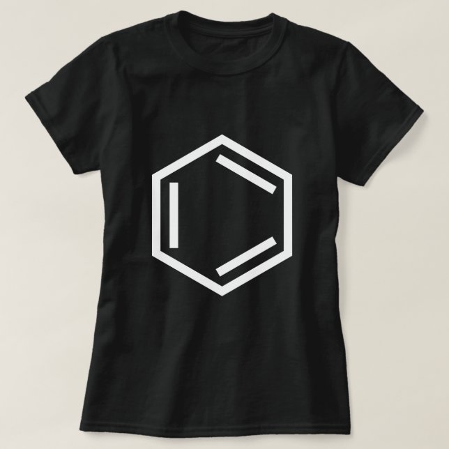 CAMISETA SÍMBOLO DEL ANILLO DE BENZENE (Diseño del anverso)