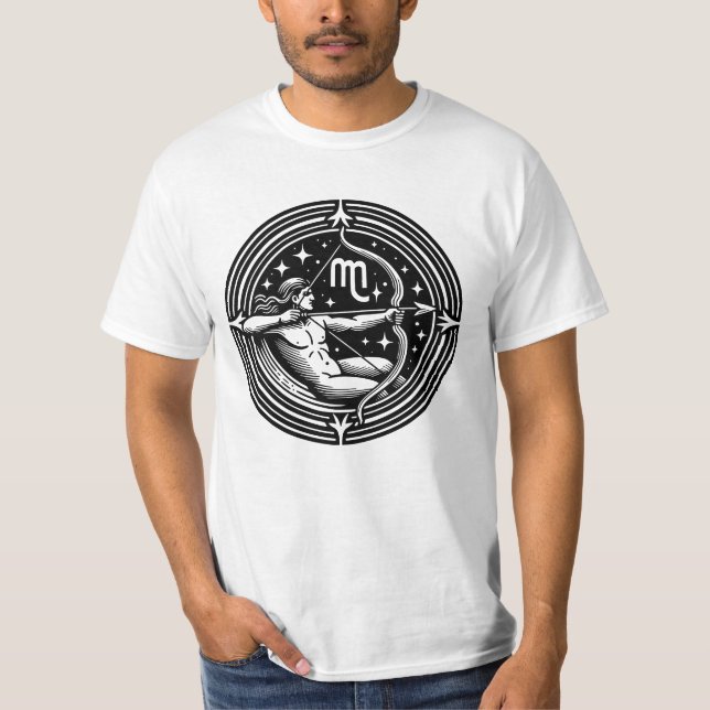 Camiseta Símbolo del arquero sagitario del Rótulo del horós (Anverso)